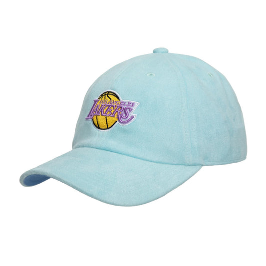 Mitchell & Ness Men's NBA Suede Dad Strapback Hwc Lakers Ball Caps