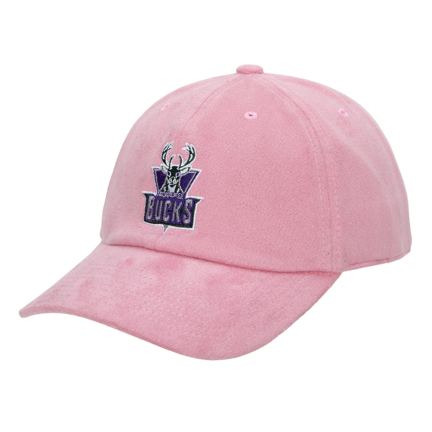 Mitchell & Ness Men's NBA Suede Dad Strapback Hwc Bucks Hats