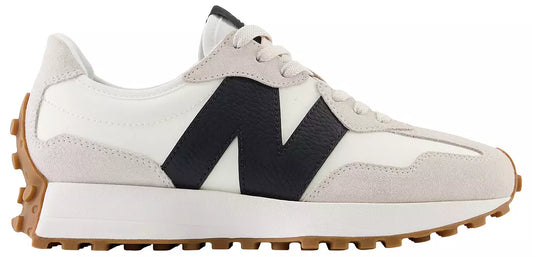 New Balance 327 'White Black' Men's Sneakers — White Suede Low-Top