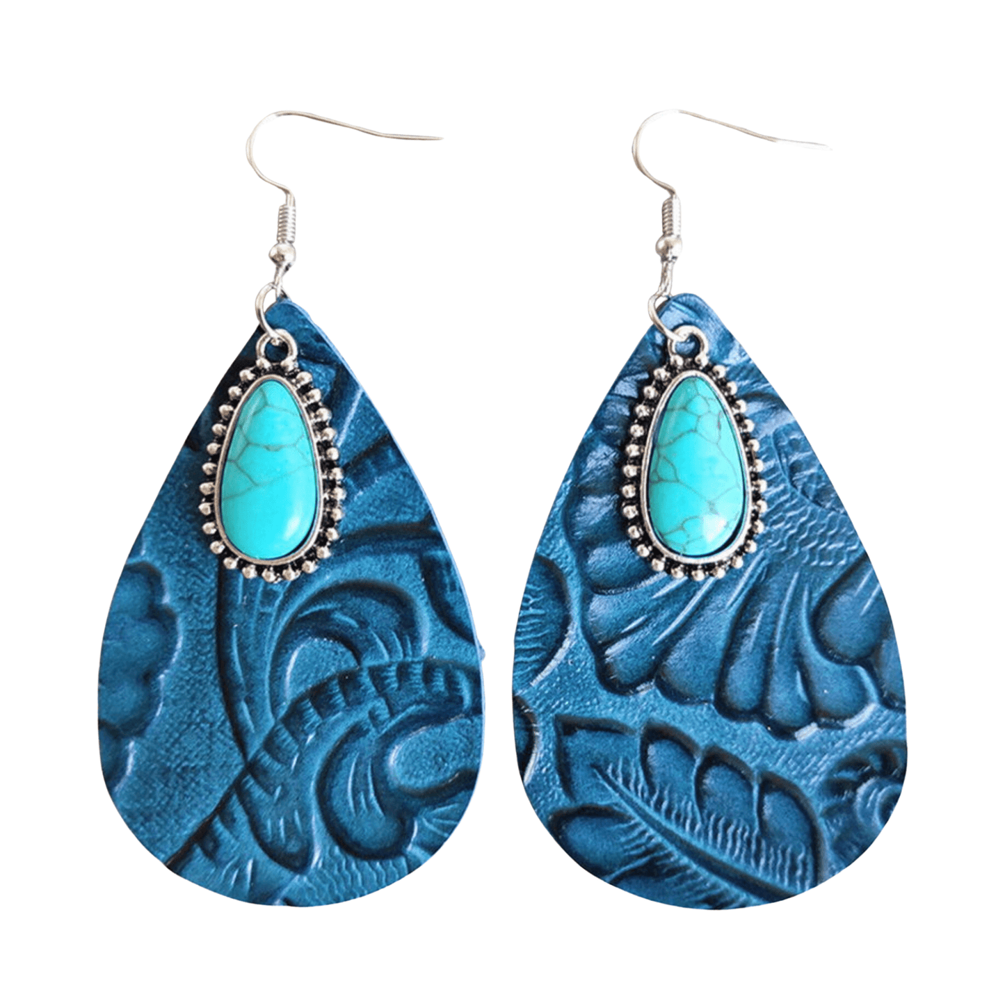 Turquoise, Red, Blue-