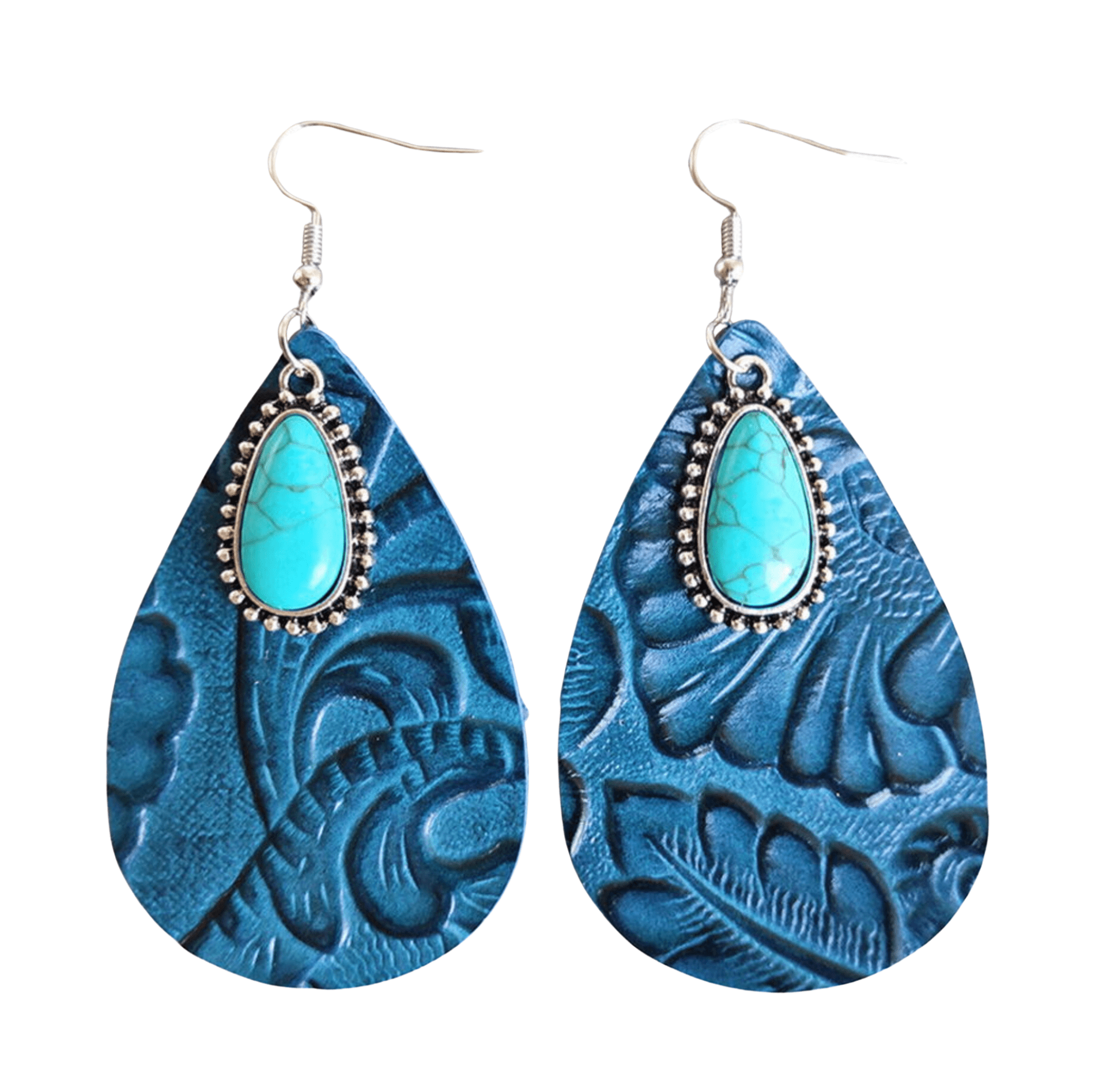 Turquoise, Red, Blue-