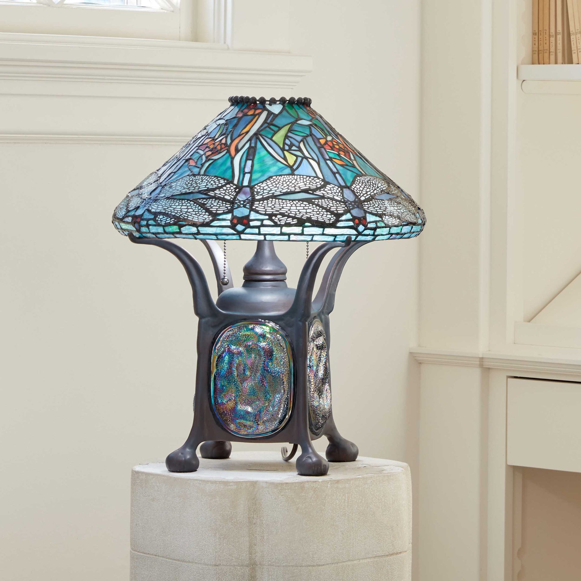 Aqua/ Green/ Amber/ Antique Bronze-