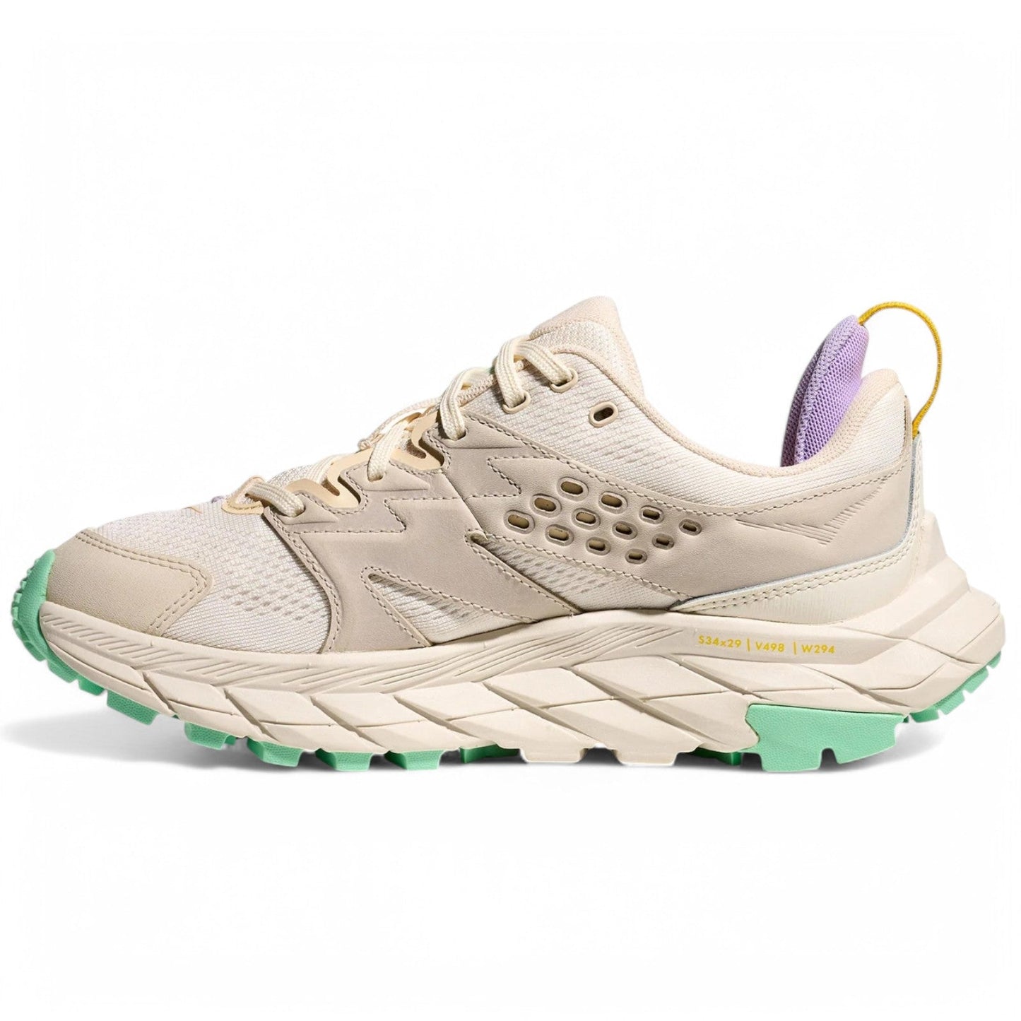 Hoka Women's Anacapa Breeze Low 'Alabaster Mint Fluorite' B Width Sneakers