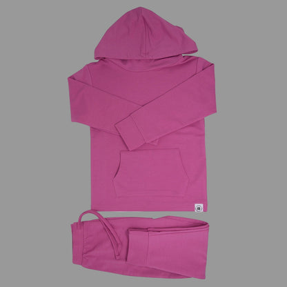 Hooded Jogger Set Raspberry Rose