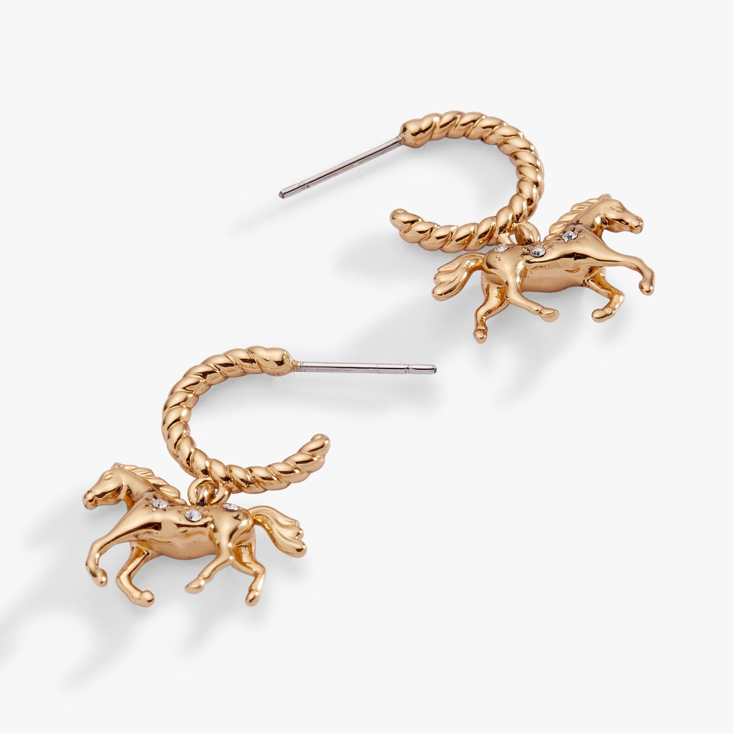 Horse Huggie Hoop Earrings