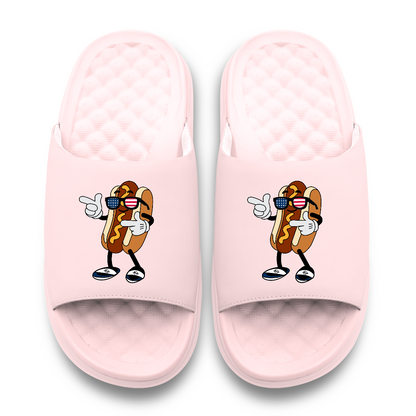USA Hot Dog Motive Slide Sandals
