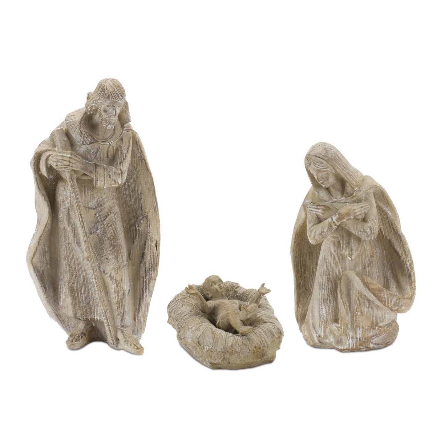 Melrose International Holy Family Nativity Figurines (Set of 3)