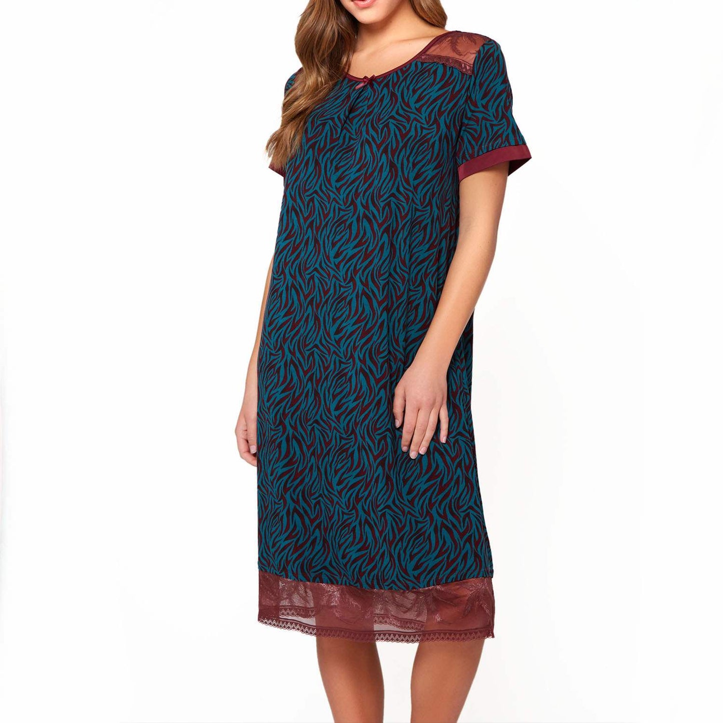 Teal-Burgundy-