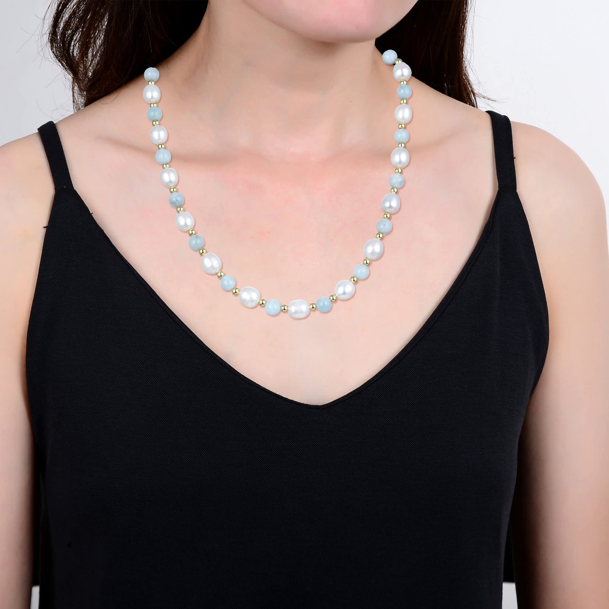 Blue, White-