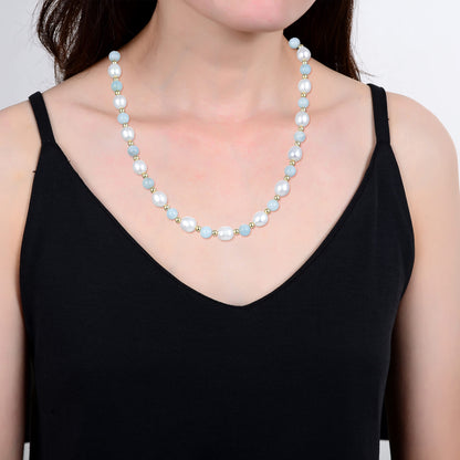 Blue, White-