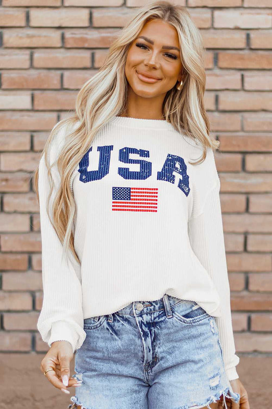 Threaded Pear Cadence USA Flag Top