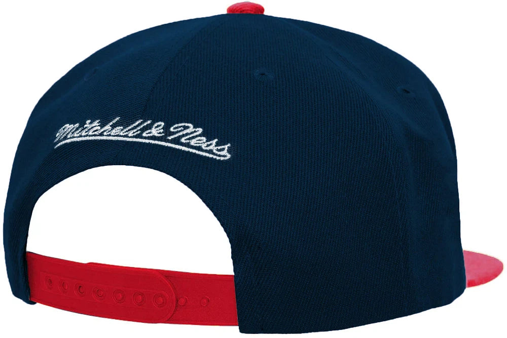 Men's Mitchell & Ness Nhl 2 Tone Side Patch Snapback Capitals - Navy-Red