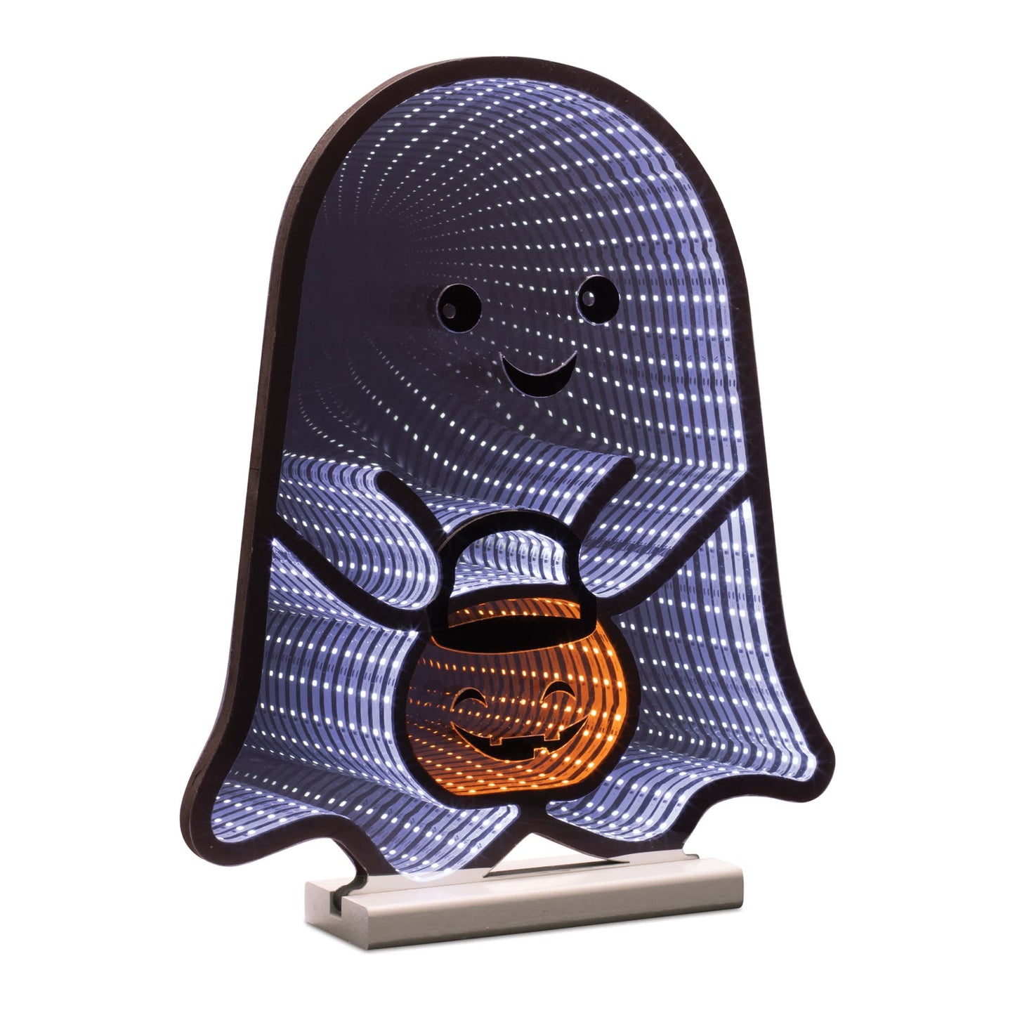 Melrose International Ghost w/Candy Bucket Ekkolight 16"H