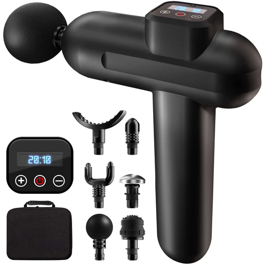 Pulse and Cotton 20-Speed Massage Gun – Handheld Cordless Percussion Massager for Deep Tissue Relief