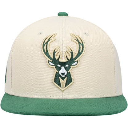 Mitchell & Ness Men's NBA Xl Wordmark Snapback Bucks Snapback Caps