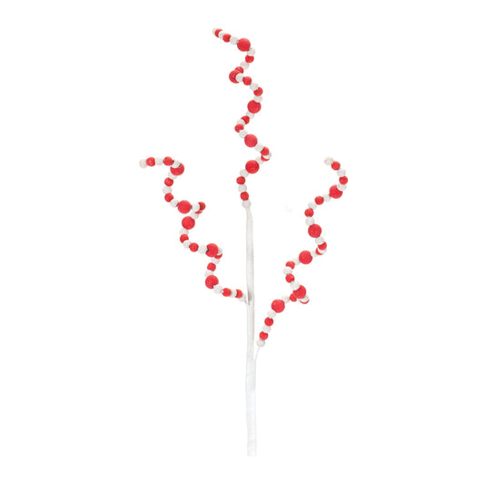 Melrose International Wood Bead Swirl Spray (Set of 6)