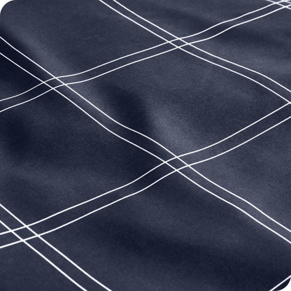 Modern Plaid - Midnight Blue/White-