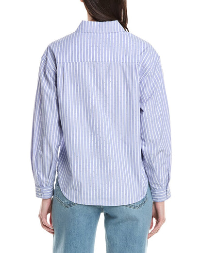BLUE STRIPE HEART-