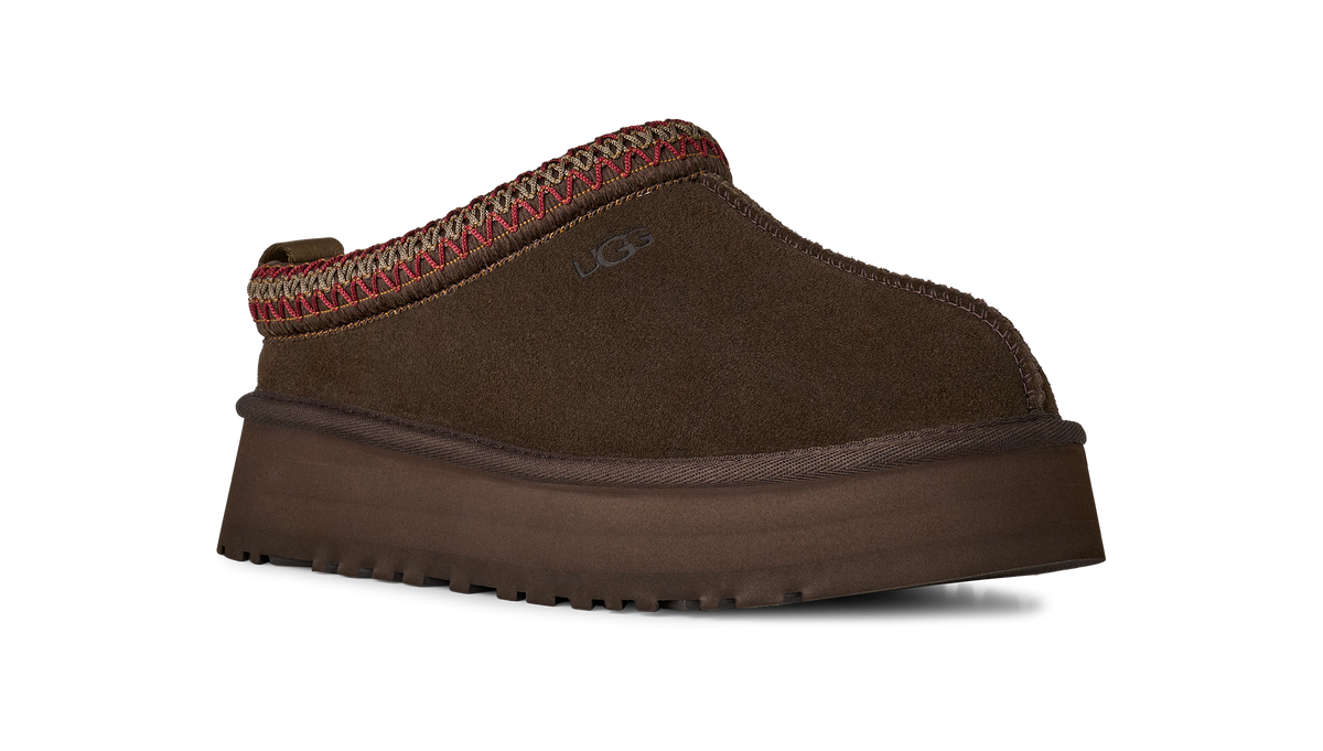 UGG Tazz II Womens Platform Clogs — Dusted Cocoa Suede