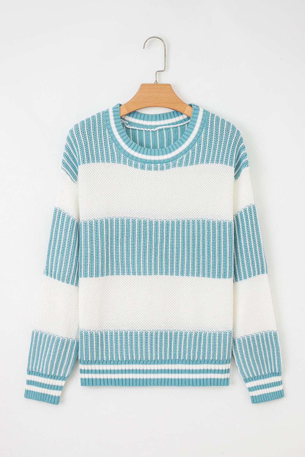 Haley Drop Shoulder Loose Sweater - Khaki / L - 12/14