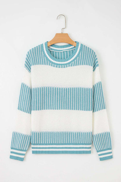 Haley Drop Shoulder Loose Sweater - Khaki / L - 12/14