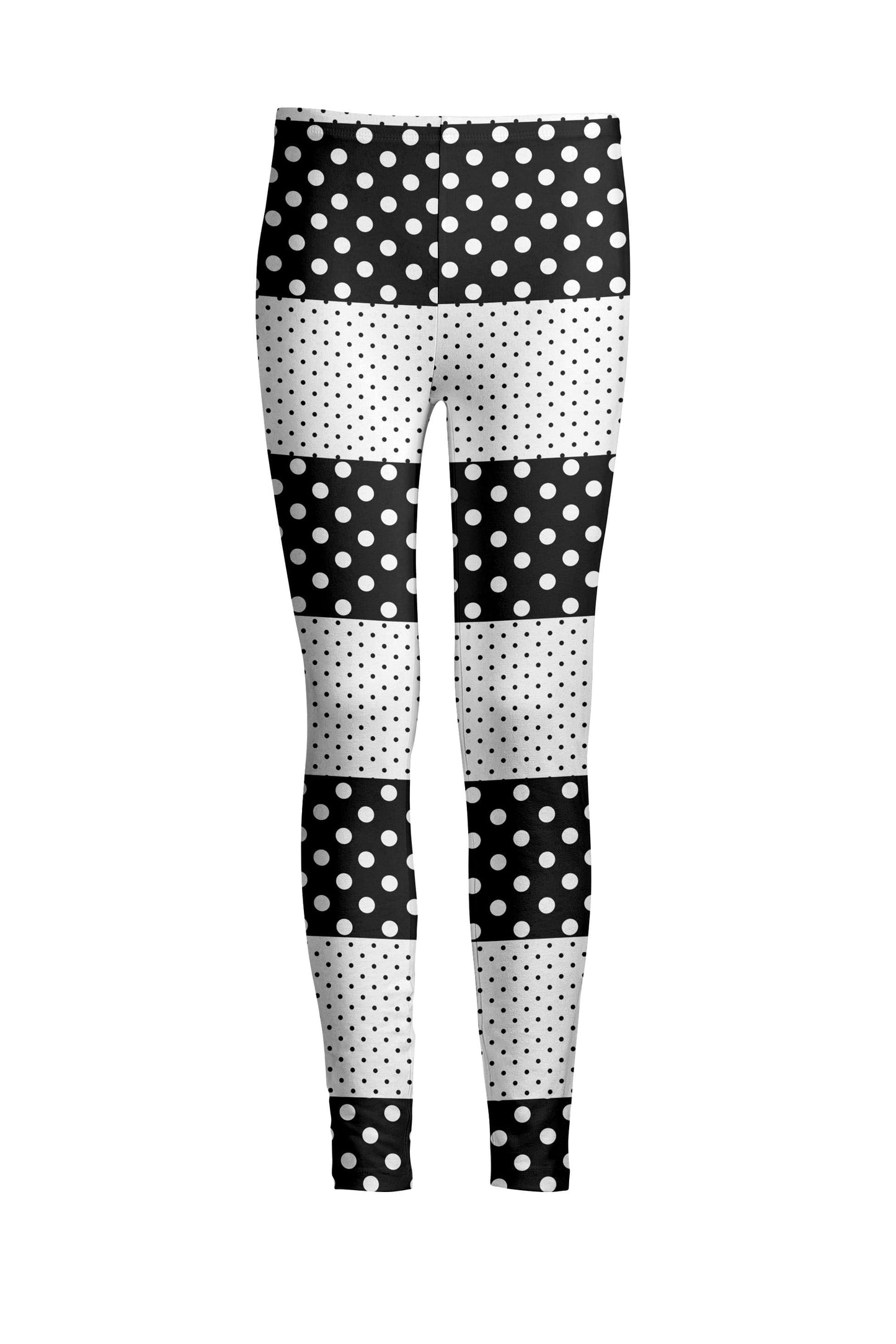 Black White Mixed Dot Patchwork-