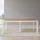 White / Teak Brown