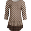 Taupe Polka Dot Border