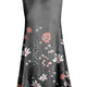 Charcoal Floral Border
