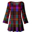 Red & Navy Plaid Tunic