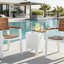 White / Teak Brown