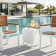 White / Teak Brown