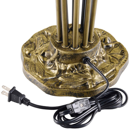 White/ Antique Brass-