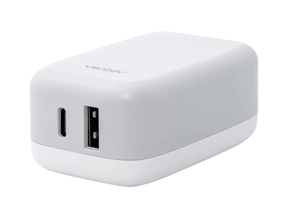 Ventev 27w Dual Usb C and Usb a Wall Charger Universal Compatibllity with All Devices