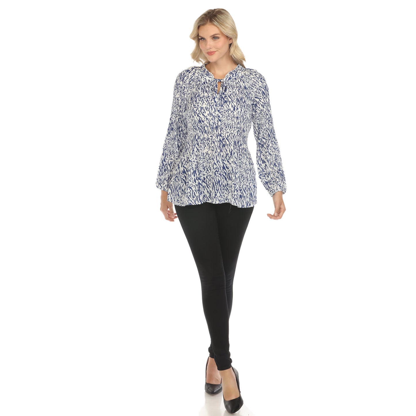 White Blue-