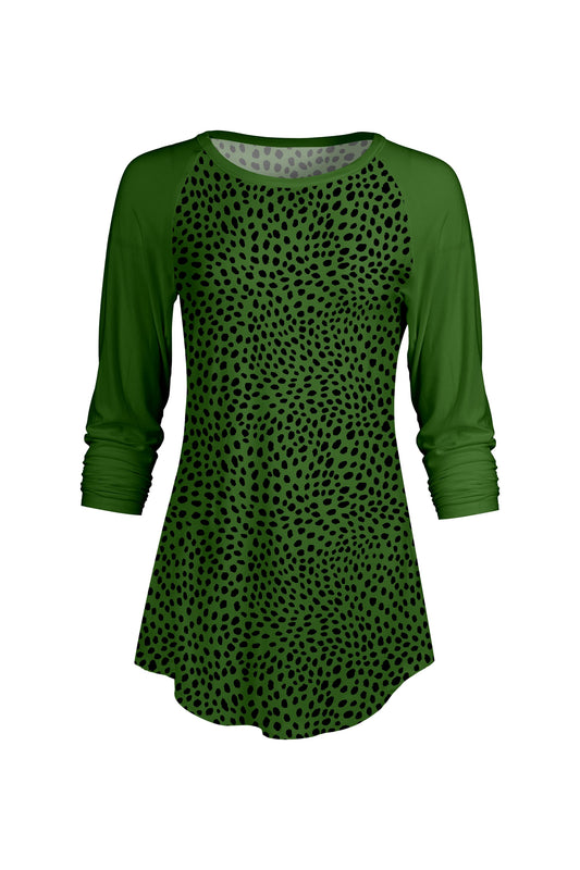 Green Animal Print-