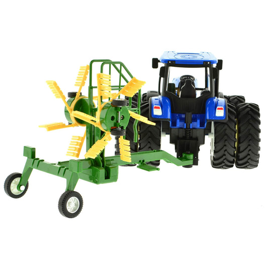 RC Farm Tractor 8 Wheels With Folding Rake