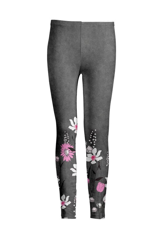 Grey and Pink Floral-