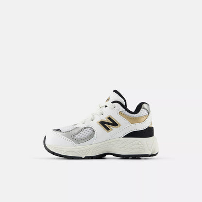 New Balance Toddlers 2002R White Black Gold