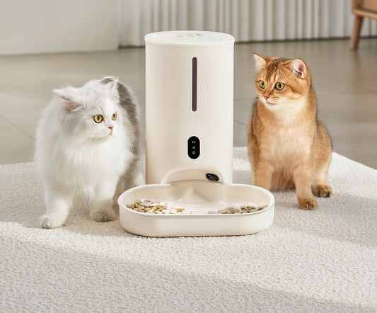 Meoof Smart Automatic Pet Feeder with Camera & App Control - 4L Capacity