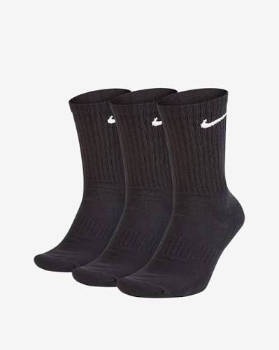 Nike Everyday Cushioned Crew Socks 3-Pack Men's — Black