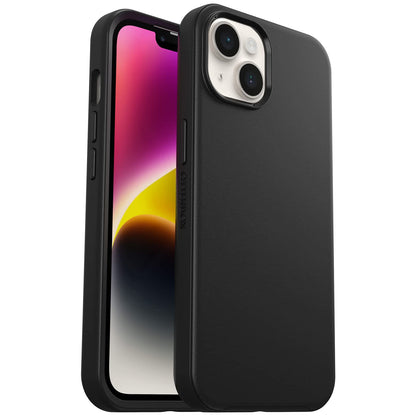 Otterbox Iphone 14 & Iphone 13 Symmetry Series+ Case - Black, Ultra-Sleek, Snaps to Magsafe, Raised Edges Protect Camera & Screen