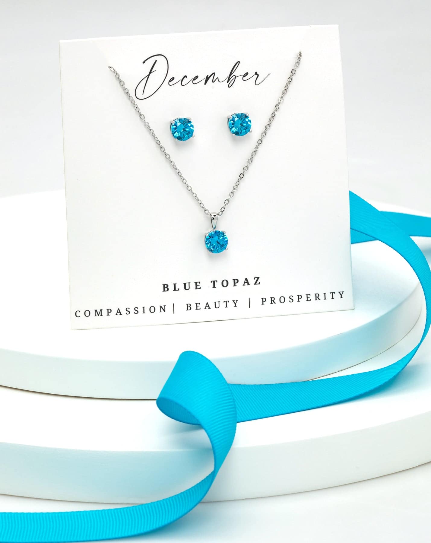 Silver Blue Topaz - December-