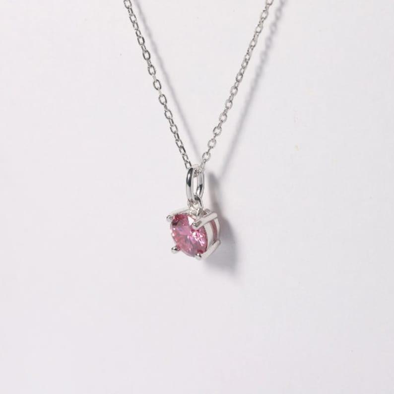 Pink Moissanite Jewelry Set
