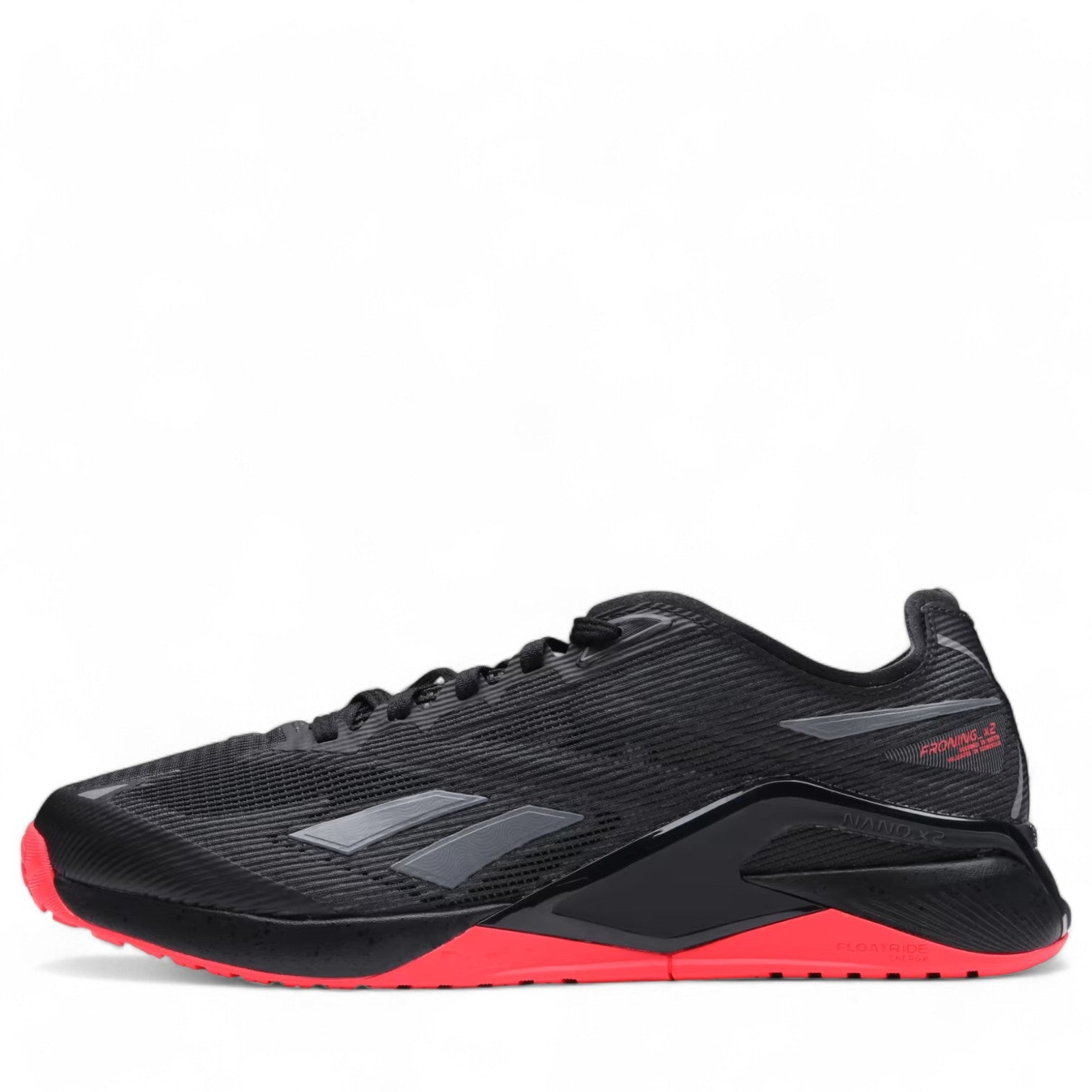 Pure Gray / Core Black / Neon Cherry-