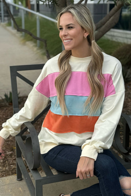 Threaded Pear Leilani Patchwork Sweatshirt