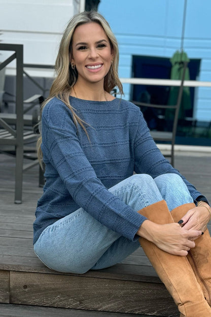 Threaded Pear Riley Knit Sweater