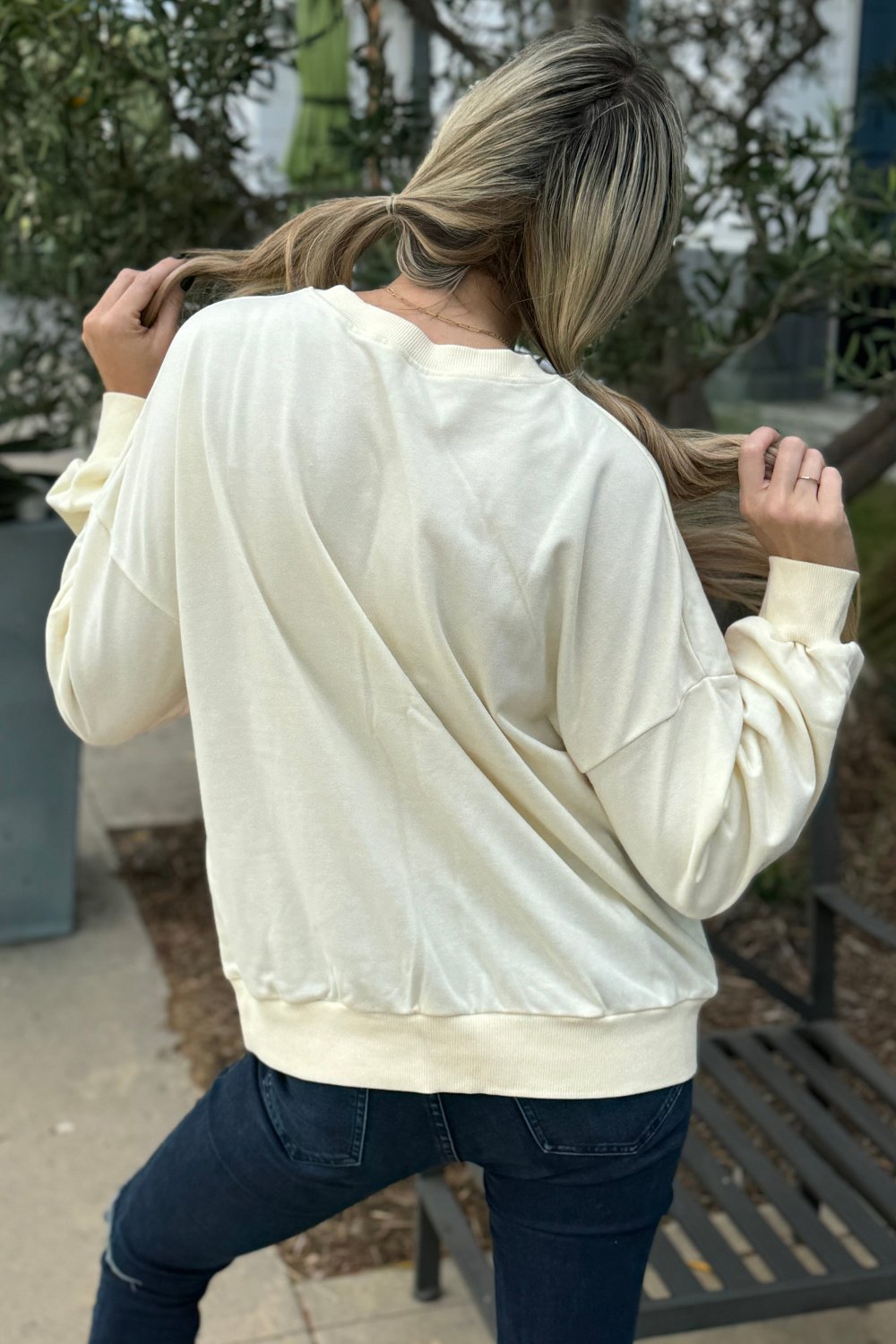 Threaded Pear Leilani Patchwork Sweatshirt