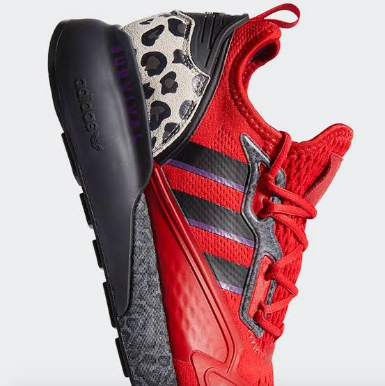 Adidas Men's Jalen Ramsey ZX 2K Boost - Scarlet/Black, FZ5414, Size 9.5