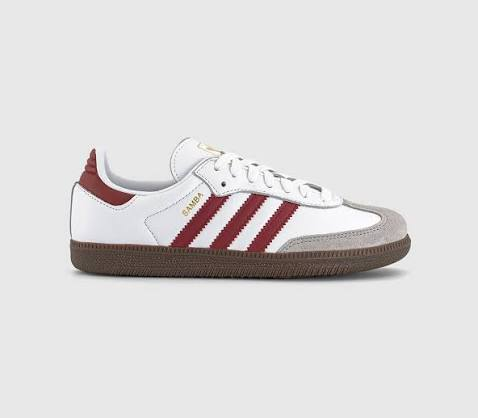 ONE NATION SNEAKERS Adidas M Samba OG White/Preloved Ruby/Clear Granite 8.0